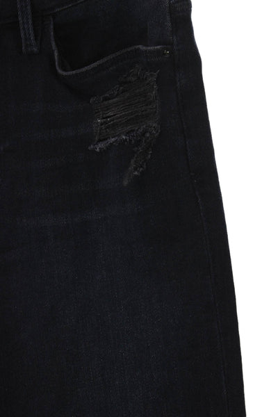 Frame Womens Straight Jeans Blue High Rise Cotton Blend Size 24