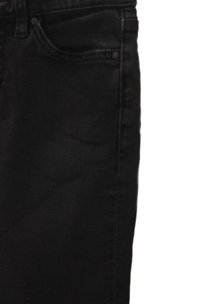 Joes Womens Skinny Jeans Black Cotton High Rise 26 Inseam Size 24
