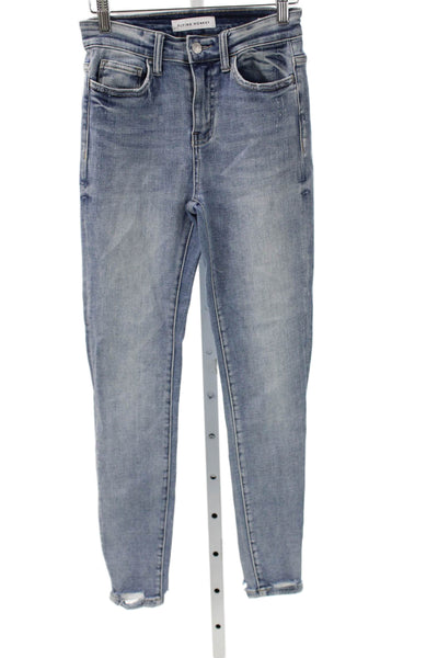 Flying Monkey Women Skinny Jeans High Rise Cotton Blue Size 25