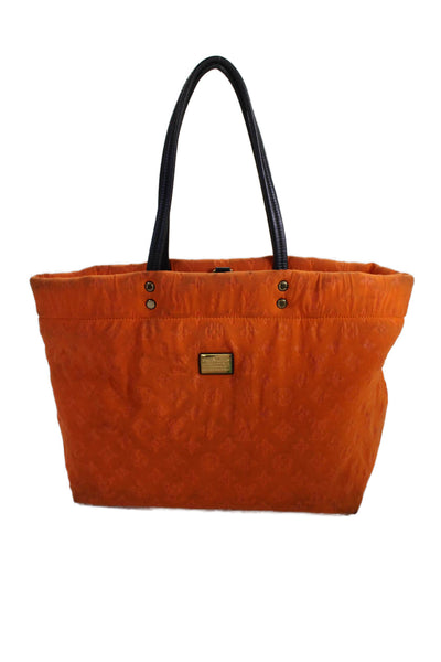 Louis Vuitton Womens Scuba MM Monogram Tote Shoulder Handbag Orange
