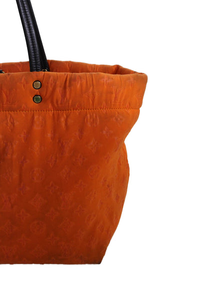 Louis Vuitton Womens Scuba MM Monogram Tote Shoulder Handbag Orange