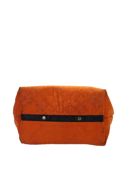 Louis Vuitton Womens Scuba MM Monogram Tote Shoulder Handbag Orange