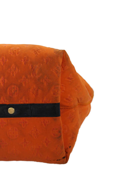 Louis Vuitton Womens Scuba MM Monogram Tote Shoulder Handbag Orange