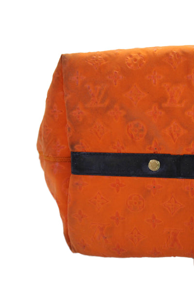 Louis Vuitton Womens Scuba MM Monogram Tote Shoulder Handbag Orange