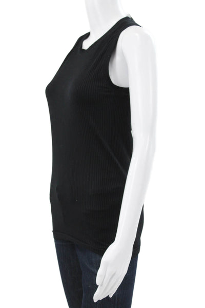 Athleta Women Basic Sleeveless Tank Black Round Neck Pullover Size S