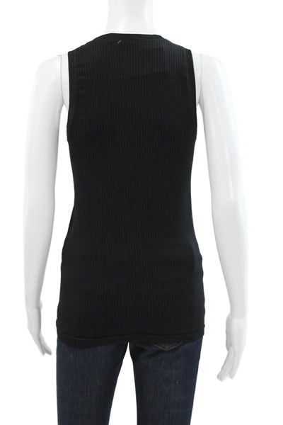 Athleta Women Basic Sleeveless Tank Black Round Neck Pullover Size S