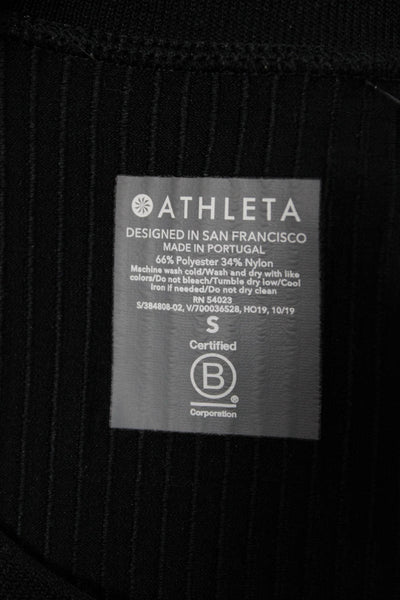 Athleta Women Basic Sleeveless Tank Black Round Neck Pullover Size S