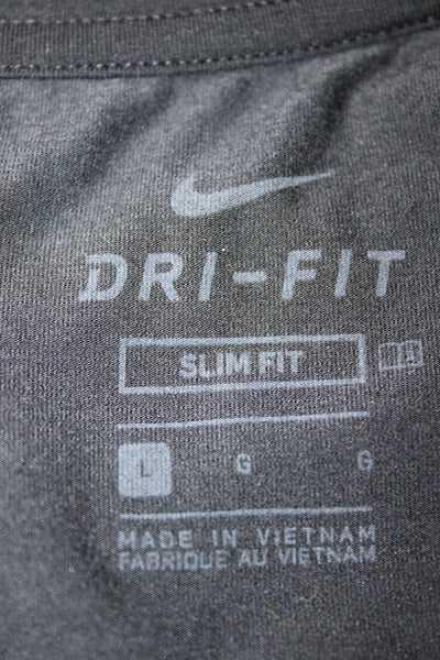 Nike Mens Basic Sleeveless Tank Black Polyester Size L