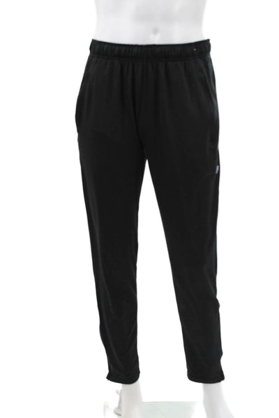 Champion Men Track Pants Black Polyester Pull On Size M