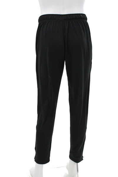 Champion Men Track Pants Black Polyester Pull On Size M