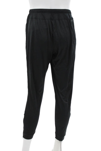 Nike Mens Track Pants Black Recycled Polyester Drawstring Size M