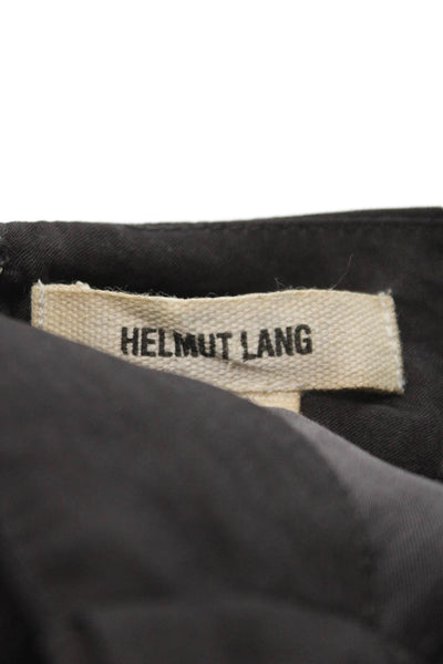 Helmut Lang Women Brown Basic Cowl Neck Sleeveless Tank Polyester Zip Size S