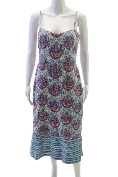 Cara Cara Women Sundress Multicolor Paisley Cotton Size 6