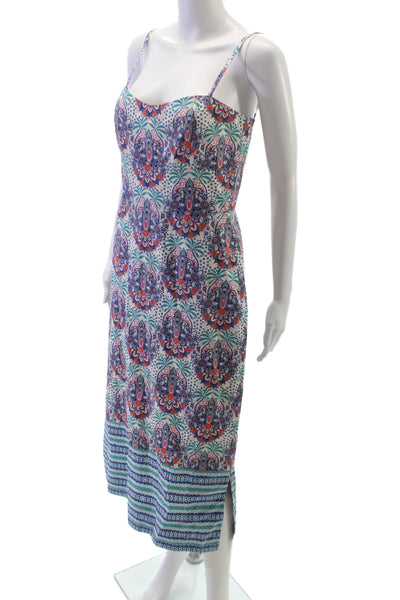 Cara Cara Women Sundress Multicolor Paisley Cotton Size 6