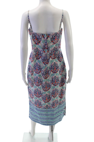 Cara Cara Women Sundress Multicolor Paisley Cotton Size 6