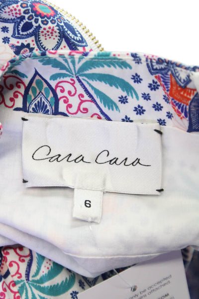 Cara Cara Women Sundress Multicolor Paisley Cotton Size 6