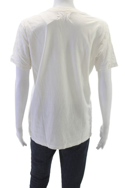 SOL ANGELES Unisex Adults Desert Graphic T-Shirt White Cotton Crew Neck Size S