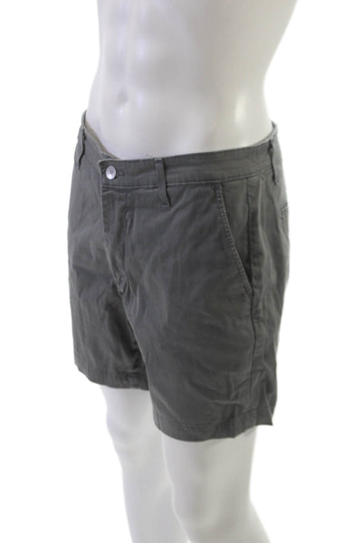 AG Men Chino Shorts Gray Button Closure Size 32