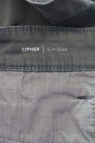 AG Men Chino Shorts Gray Button Closure Size 32