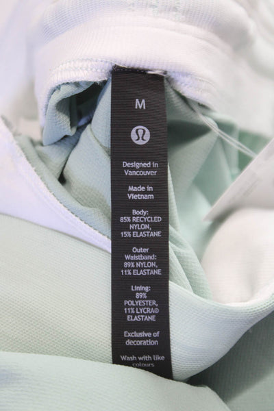 Lululemon Mens Athletic Green Recycled Nylon Drawstring Shorts Size S