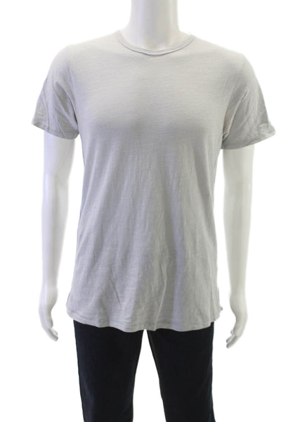 Rag & Bone Mens T-Shirt Gray Cotton Blend Crew Neck Short Sleeve Size S