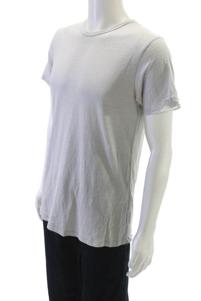 Rag & Bone Mens T-Shirt Gray Cotton Blend Crew Neck Short Sleeve Size S
