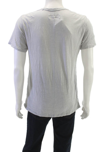 Rag & Bone Mens T-Shirt Gray Cotton Blend Crew Neck Short Sleeve Size S