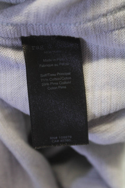 Rag & Bone Mens T-Shirt Gray Cotton Blend Crew Neck Short Sleeve Size S