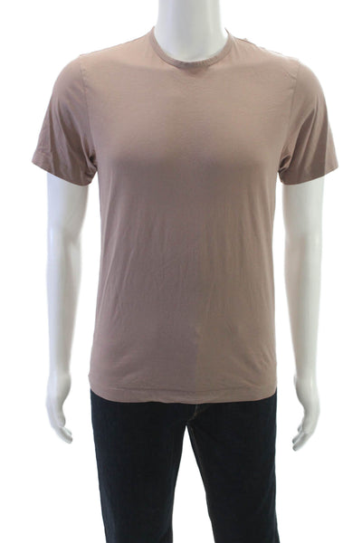 Theory Mens Pima Cotton Crew Neck Short Sleeve T-Shirt Brown Size S