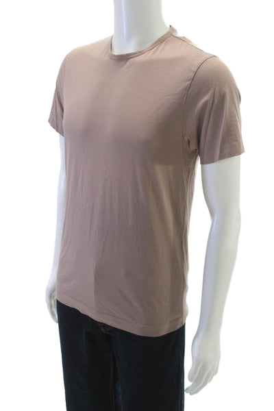Theory Mens Pima Cotton Crew Neck Short Sleeve T-Shirt Brown Size S