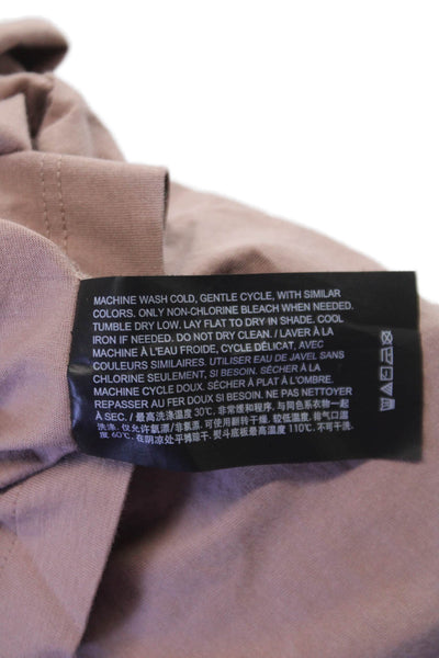 Theory Mens Pima Cotton Crew Neck Short Sleeve T-Shirt Brown Size S