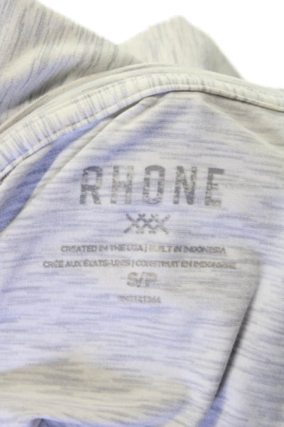 Rhone Mens Basic Gray Crew Neck Long Sleeve T-Shirt Nylon Size S