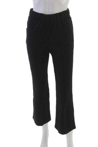 Stateside Women Cropped Black Pull On Polyester Pants 26 Inseam Size S
