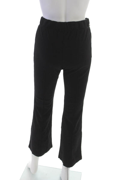 Stateside Women Cropped Black Pull On Polyester Pants 26 Inseam Size S