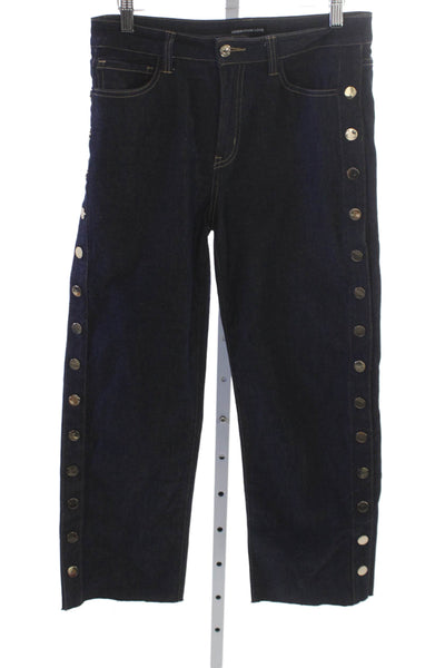 Generation Love Womens Straight Jeans Blue High Rise Cotton Size 28