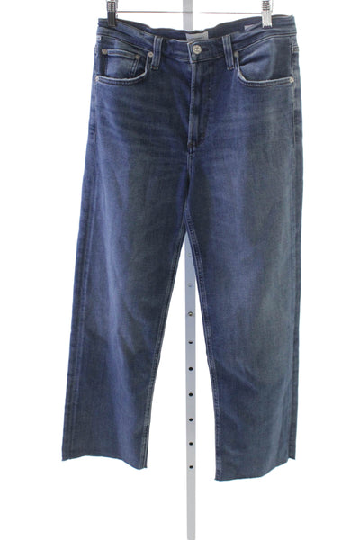 Citizens of Humanity Womens Straight High Rise Blue Cotton Jeans Size 28