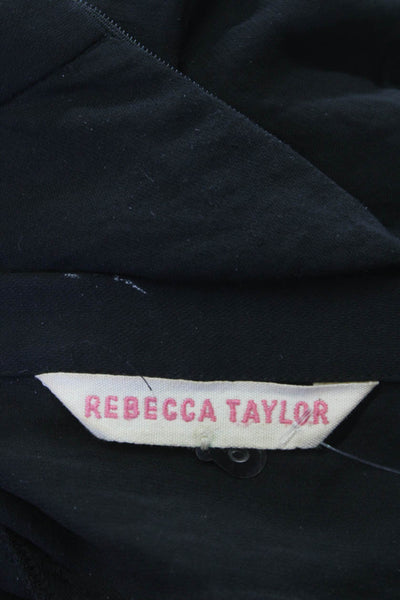 Rebecca Taylor Women Mini Flare Skirt Black Size 0
