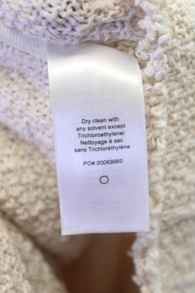 Rag & Bone Womens Cardigan Ivory Button 100% Cotton Long Sleeve Size 12