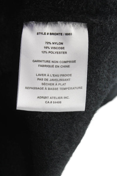 Adroit Atelier Women Basic Jacket Black Long Sleeve Button Size XL