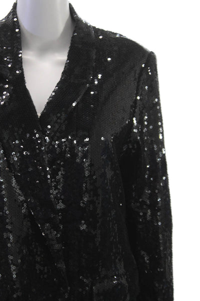 Picadilly Women Blazer Black Button Long Sleeve Size L