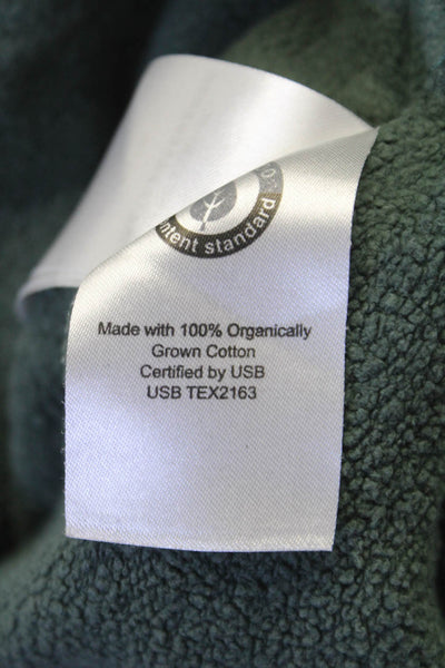 Scotch & Soda Mens Green Cotton Pullover Hoodie Long Sleeve Round Neck Size S