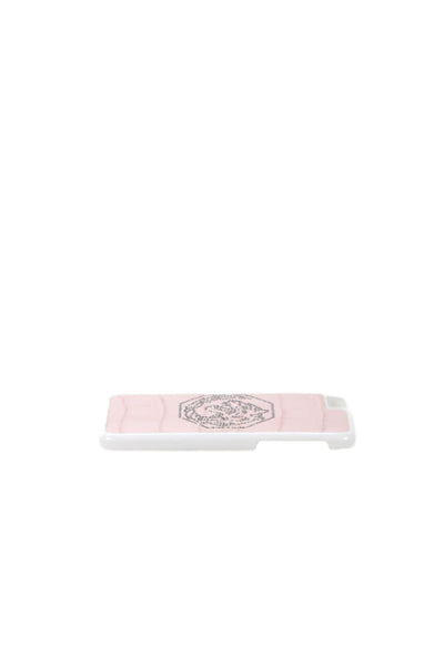 Tardini Unisex Adults Genuine American Alligator Jeweled iPhone Case Pink