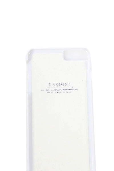 Tardini Unisex Red Genuine American Alligator Jeweled Large iPhone Case White
