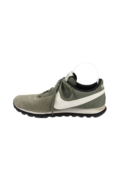 Nike Womens Lace Up Suede Canvas O.X. Sneakers Twilight Marsh White Size 8.5