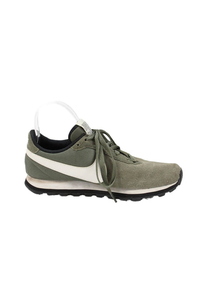 Nike Womens Lace Up Suede Canvas O.X. Sneakers Twilight Marsh White Size 8.5