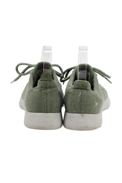 Allbirds Womens Lace Up Round Toe The Wool Runners Running Sneakers Green Size 8