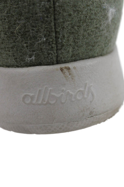 Allbirds Womens Lace Up Round Toe The Wool Runners Running Sneakers Green Size 8