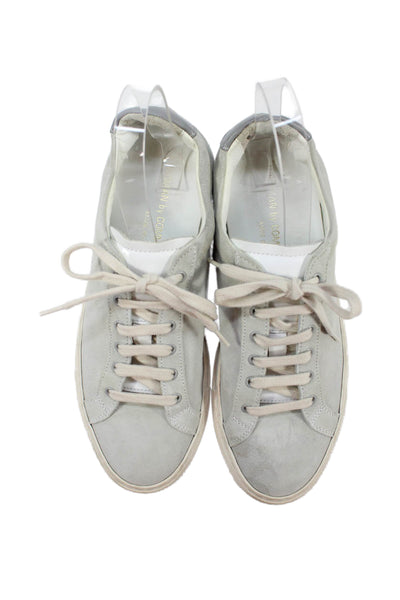 Woman by Common Projects Womens Lace Up Suede Low Top Sneakers Gray Size 38