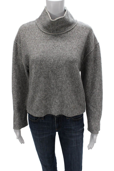 Zara Womens Gray Turtleneck Pullover Sweater Long Sleeve Size S