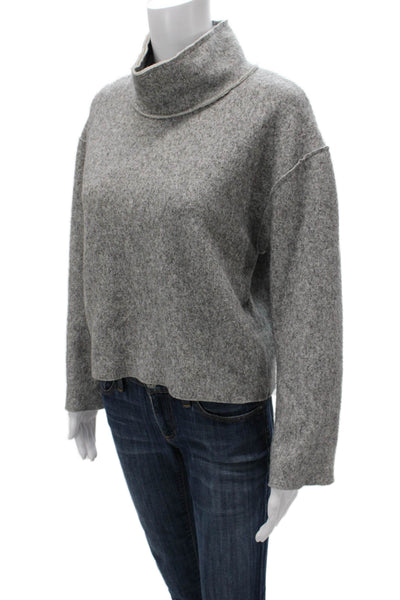 Zara Womens Gray Turtleneck Pullover Sweater Long Sleeve Size S